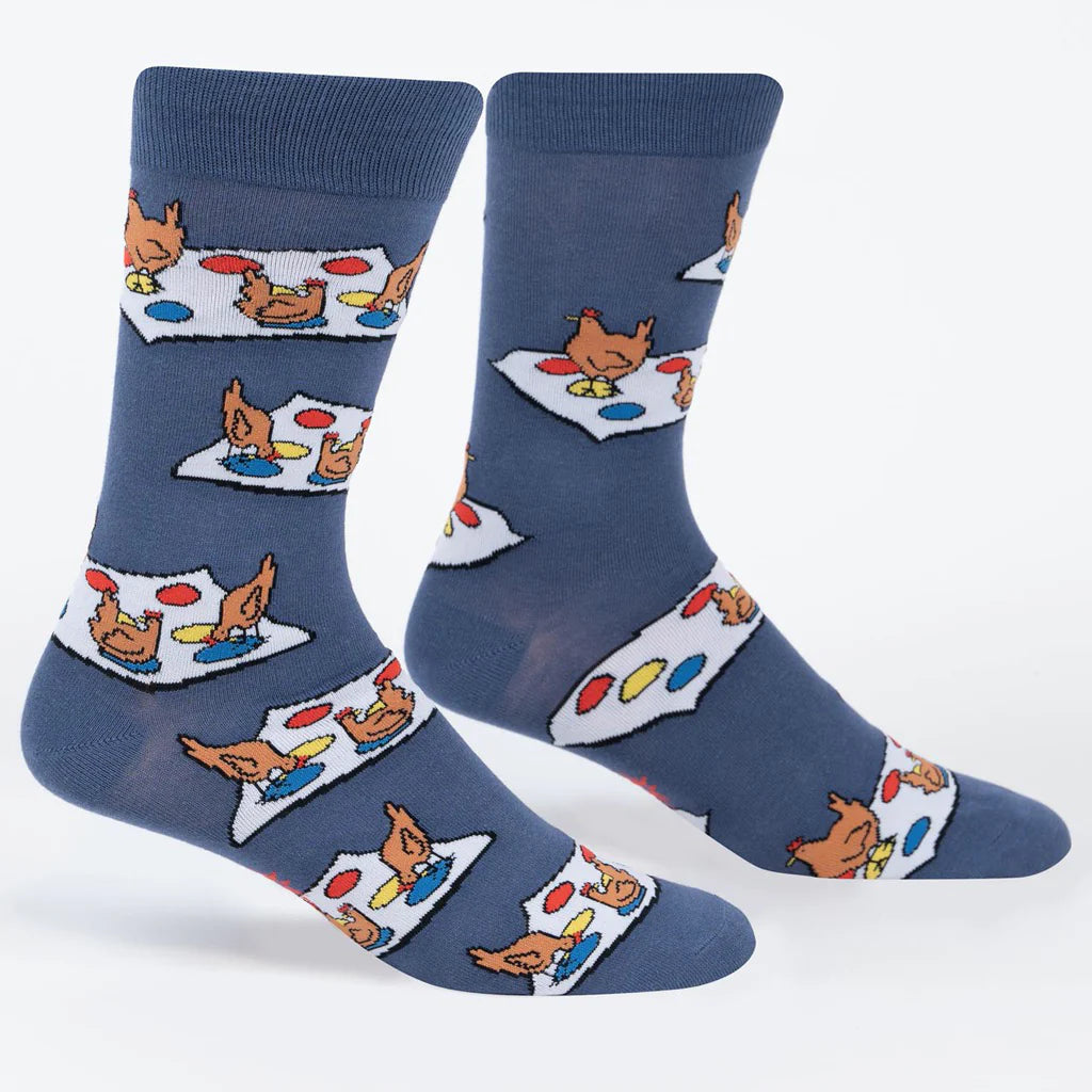 Sock it to Me - Beaks on Red Mens Crew Socks