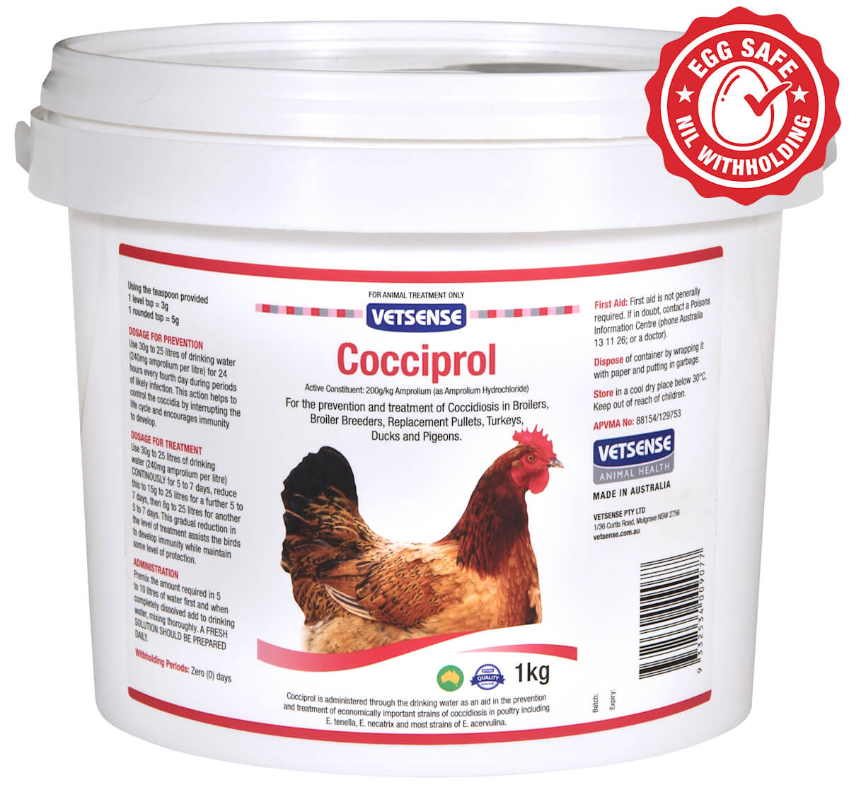 Vetsense Cocciprol 1kg