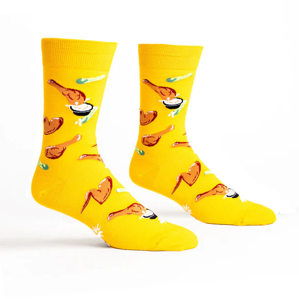 Sock it to Me - Spread Your Wings & Fry Mens Crew Socks