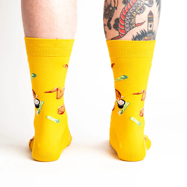 Sock it to Me - Spread Your Wings & Fry Mens Crew Socks