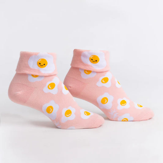 Sock it to Me - Sunny Side Up Turn Cuff Socks