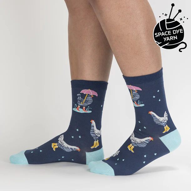 Sock it to Me - Chicken Little Womens Crew Socks